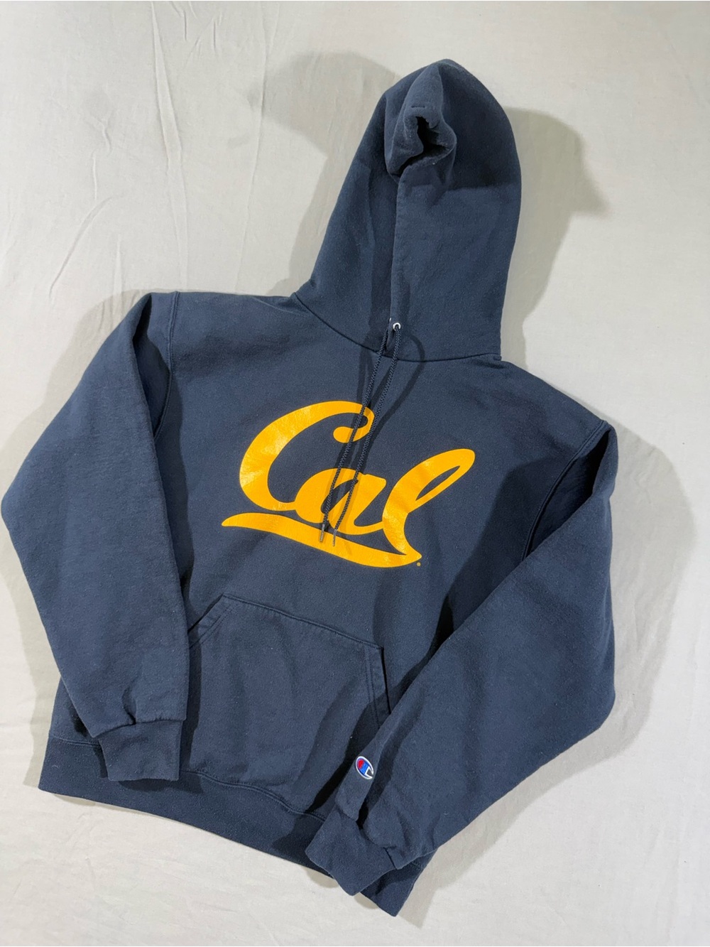 Vintage Champion Cal Berkeley Golden Bears Navy Pull-Over Hoodie